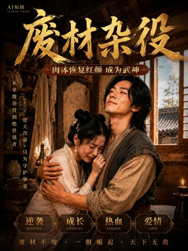 废材杂役 AI短剧 杂役崛起 命运逆转展开 故事发展好励志啊